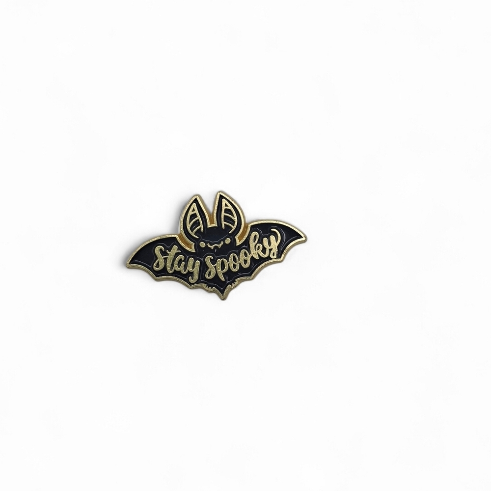 "Stay Spooky" Bat Enamel Pin